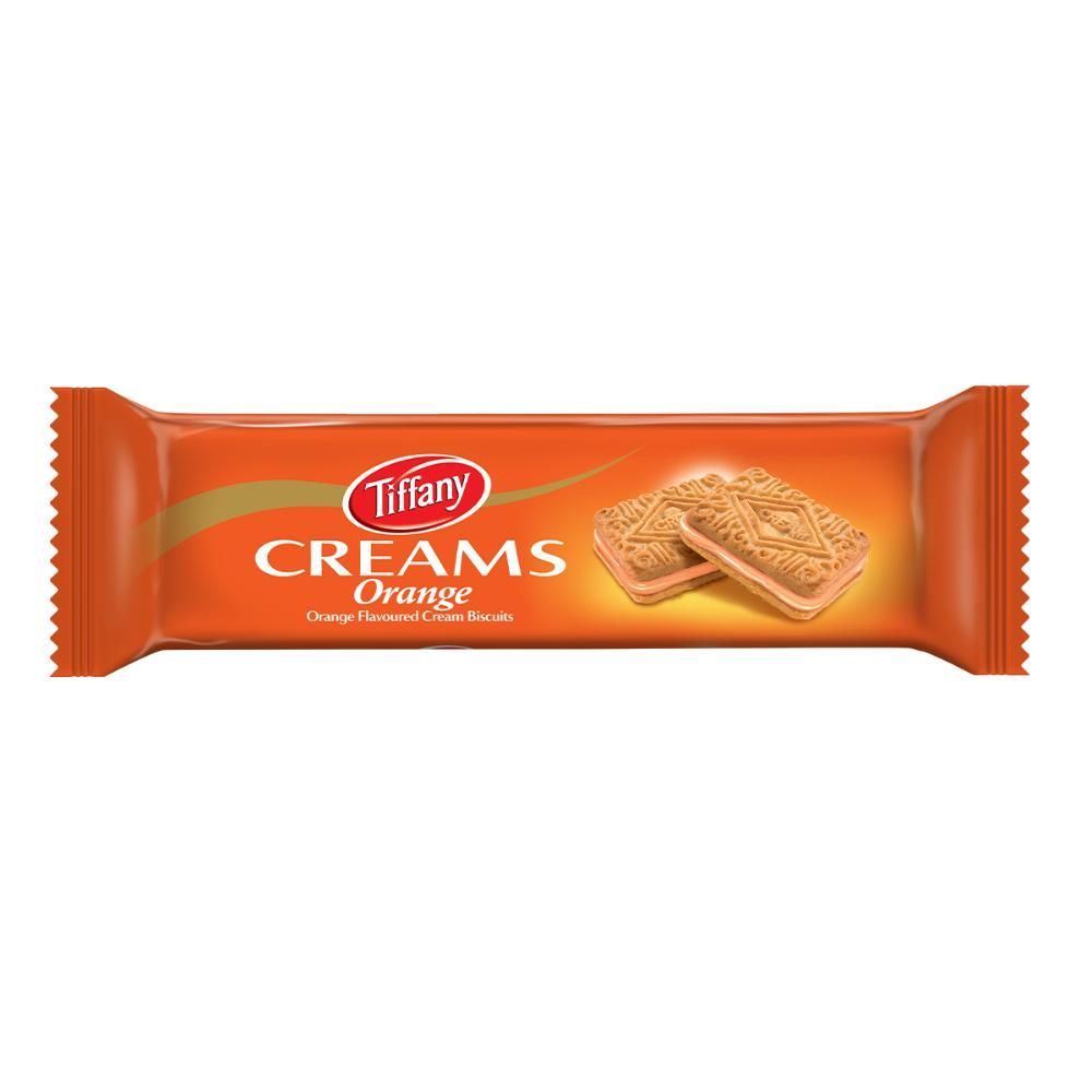 Tiffany Creams Orange Cream Sandwich Biscuits, 80g
