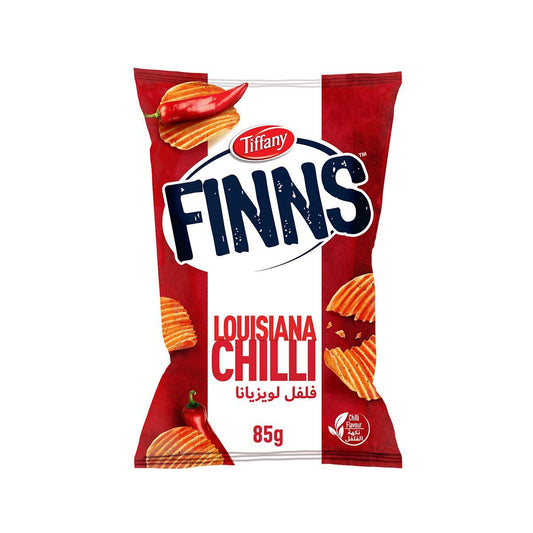 Tiffany Finns Crinkled Potato Chips Chili, 85g