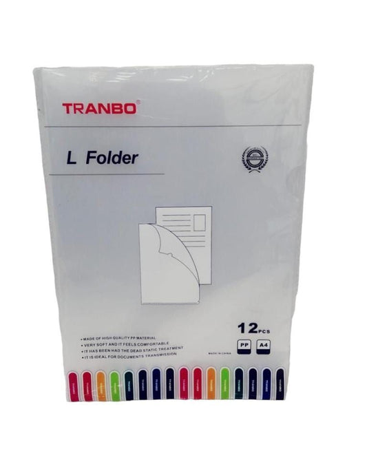 Tranbo L Folder, 12 Pack