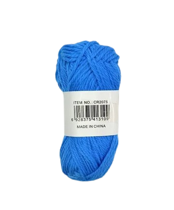 Turquoise spool of woolen thread