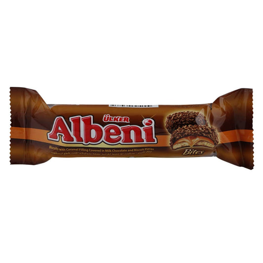 Ulker Albeni Bites Milk & Chocolate Biscuits Pieces Roll, 24x72g