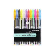 Colorgel Glitter Gel Pens, 12 Pieces