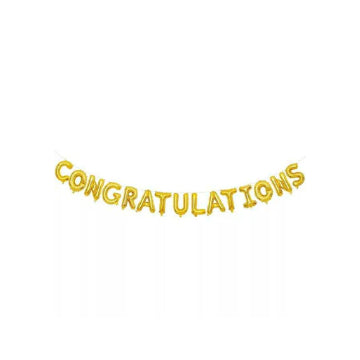 Italo Foil Balloon - Congratulation, 16 inch