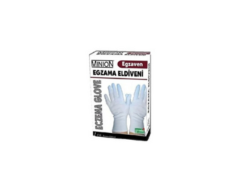Minion Eczema Cotton Gloves Black - Medium, 1 Pair