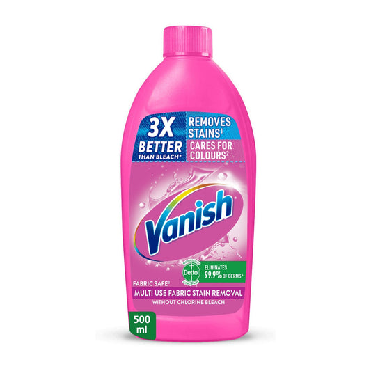 Vanish Laundry Stain Remover Liquid Detergent for White and Colored Clothes, 500ml