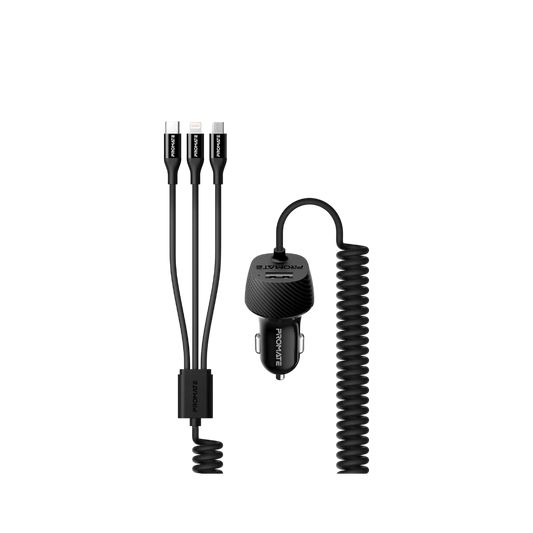 Promate Car Charger Universal Multi-Connect