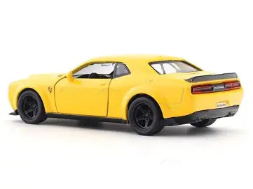 Yellow Dodge Challenger SRT Demon Model Car
