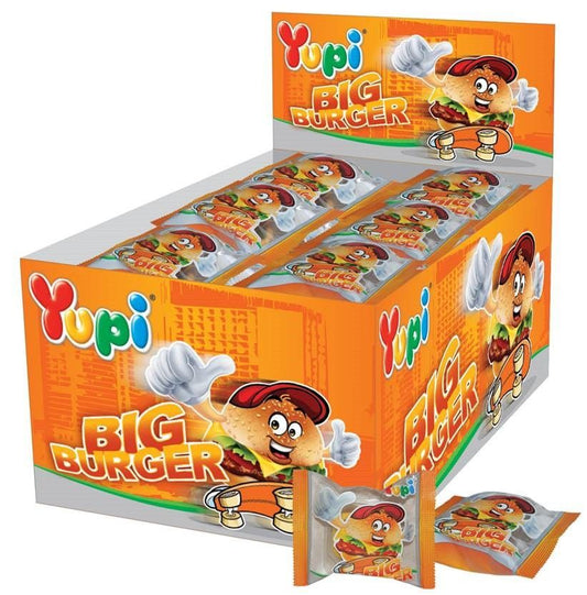 Yupi Big Burger Gummy Box 24X32G