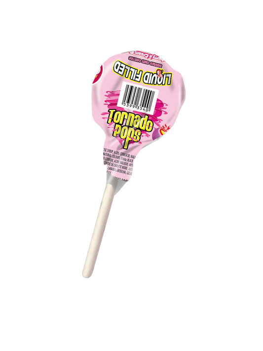 Zed Tornado Lollipop Strawberry Candy, 1 Piece
