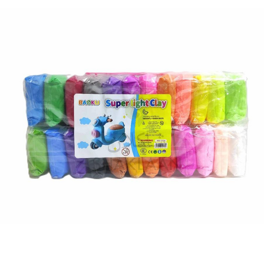BAOKU Super Light Clay, 24-Pack