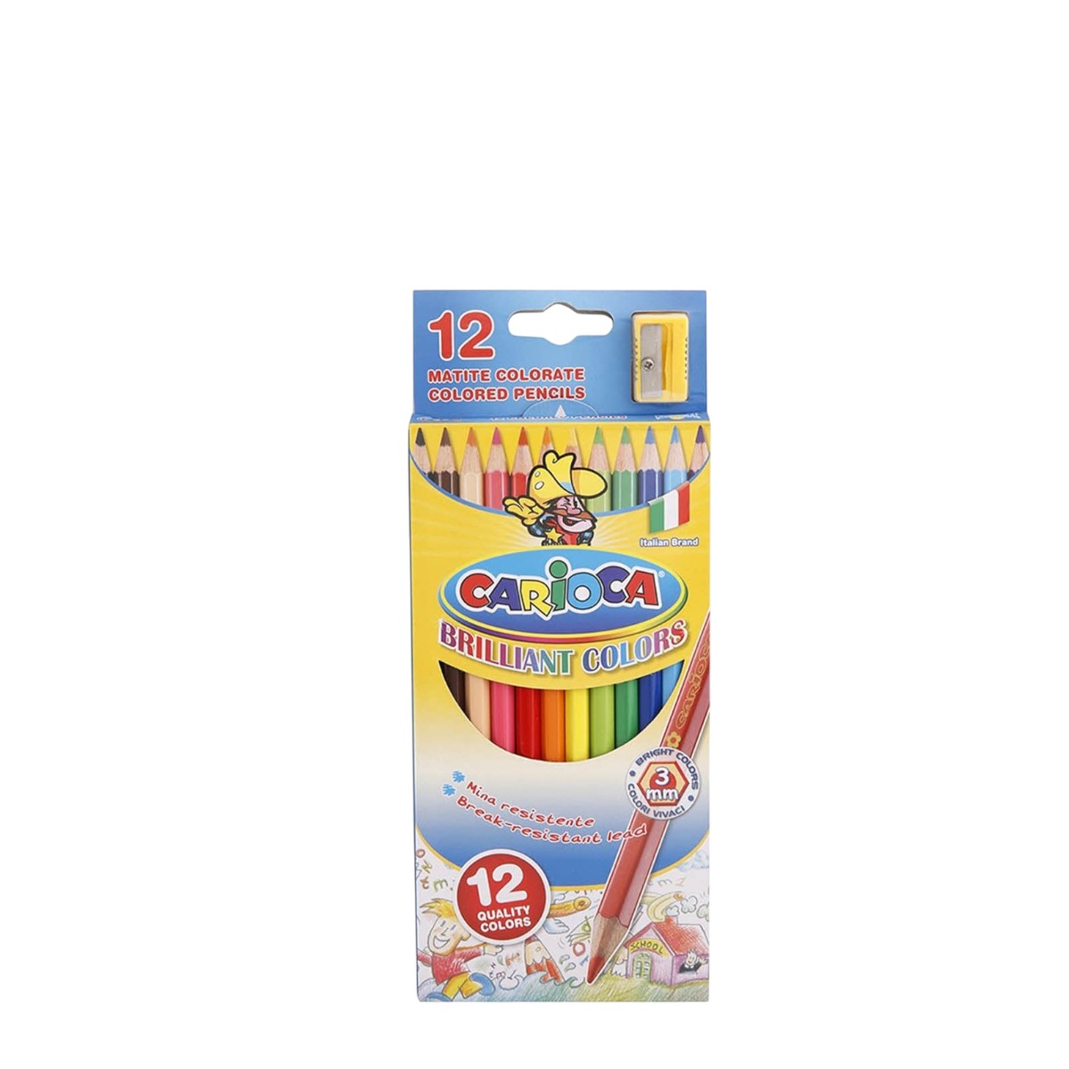 Flamingo Colour Pencil Medium, 12 Pieces