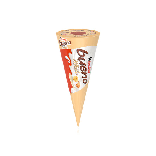 Kinder Bueno Hazelnut White Chocolate Cone Ice Cream, 90ml