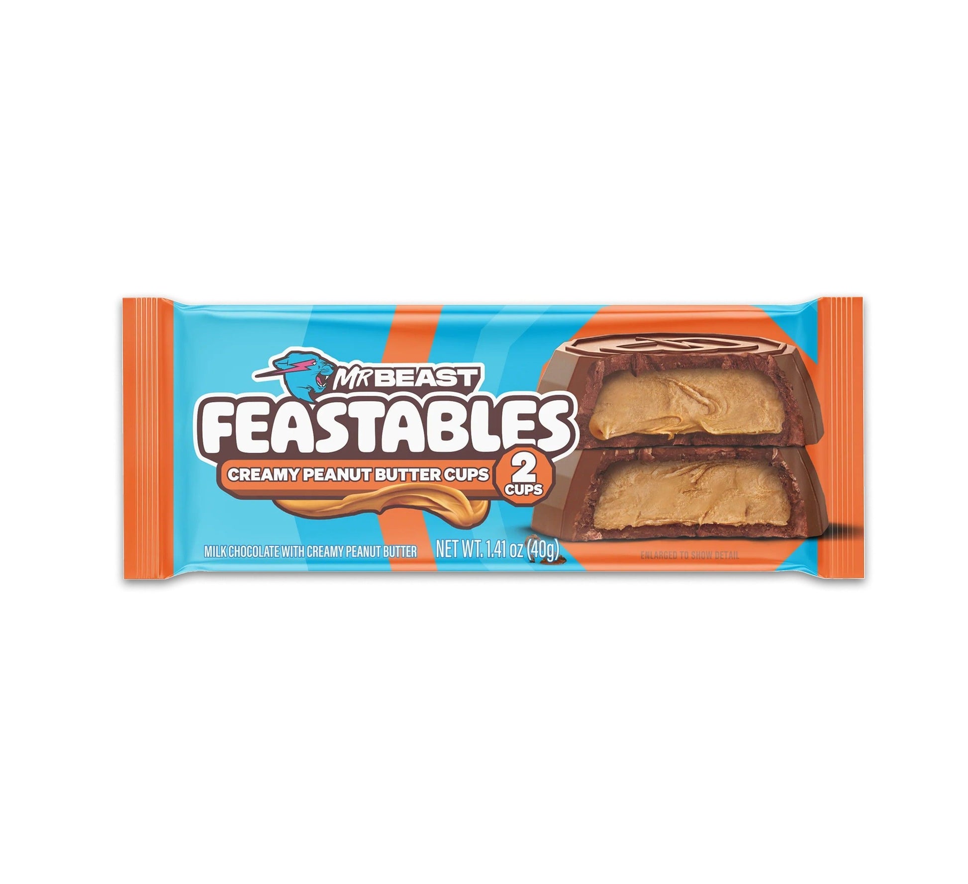 Buy Mr Beast Feastables Milk Chocolate with Creamy Peanut Butter 40 g in  Dubai, UAE from Applon – the leading Apple dealer