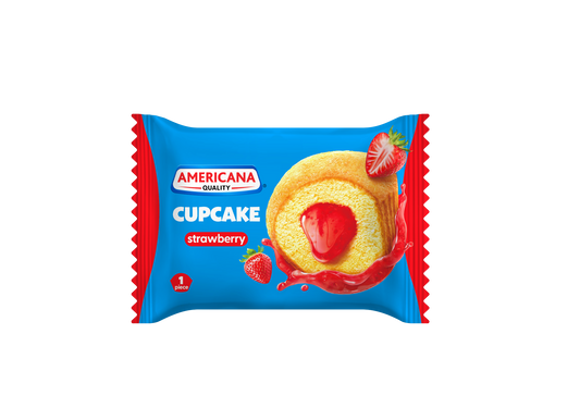 Americana Strawberry Filled Cupcake, 28g