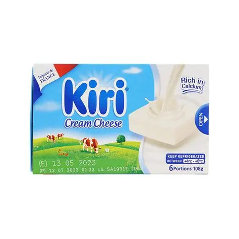 Kiri Square Spreadable Cream Cheese (6 Portions), 108g