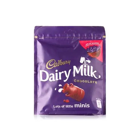 Cadbury Dairy Milk Minis Chocolate Pouch, 168g