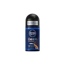 Nivea Deep Espresso Antiperspirant Deodorant Roll-On for Men, 50ml