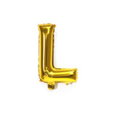 Party Decoration Gold Foil Balloon Letter L, 1piece