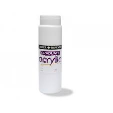Daler Rowney Graduate Acrylic Color - Titanium White, 500ml