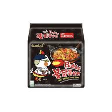 Samyang Buldak Original Hot Chicken Flavor Ramen Stir Fried Noodles Pack, 5x140g