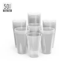 Plastic Clear Cups (6oz), 50 Pieces