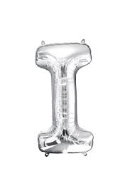 Silver Balloon Letter I No.3508