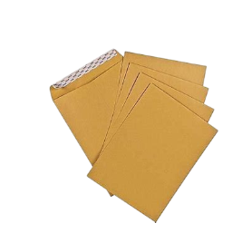 Atlas Ribbed Envelopes - Brown,12x10Inch, 50 Pieces