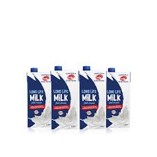 Al Ain Farms Uht Full Cream cow Milk, 4x1L/ long-life milk or ultra-pasteurized milk