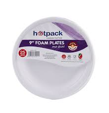 طبق إسفنجي دائري من هوت باك، 9 بوصات، 25 قطعة