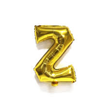 Party Decoration Gold Foil Balloon Letter Z