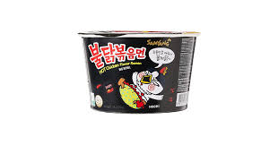 Samyang Buldak Hot Chicken Flavor Ramen Stir Fried Noodles Big Bowl, 105g buldak