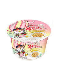 Samyang Buldak Cream Carbonara Hot Chicken Flavor Ramen Stir Fried Noodles Big Bowl, 120g