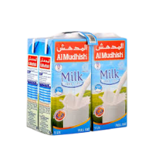 Al Mudhish UHT Full Fat cow Milk, 4x1L / long life cow milk