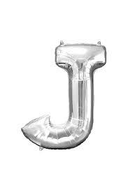 Silver Balloon Letter J No.3509