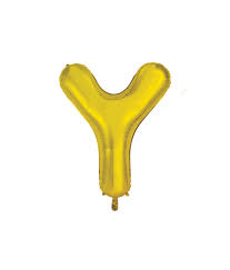 Party Decoration Gold Foil Balloon Letter Y