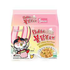 Samyang Carbo Hot Chicken Flavor Ramen Stir Fried Noodles Pack, 5x130g