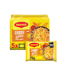 Maggi 2 Minute Curry Noodles, 5x79g