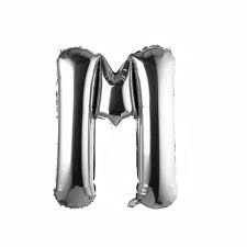 Silver Balloon Letter M No.3512