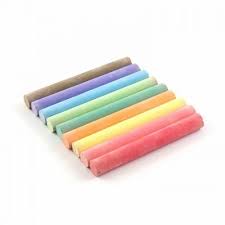 Dustless Colour Chalk, 12 Pieces