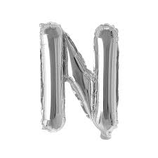 Silver Balloon Letter N No.3513