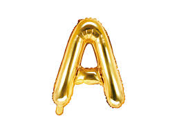Party Decoration Gold Foil Balloon Letter A, 1pieces