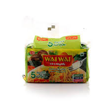 Wai Wai Chicken Flavor Brown Instant Noodles 75 g Pack Of 5
