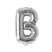 Silver Balloon Letter B No.3501