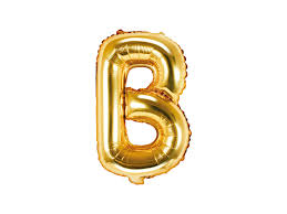 Party Decoration Gold Foil Balloon Letter B, 1piece
