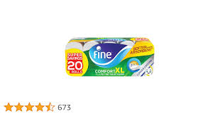 Fine Toilet Tissue XL Comfort 250 Sheets 2 Plies x 10 Rolls