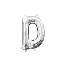 Silver Balloon Letter D No.3503