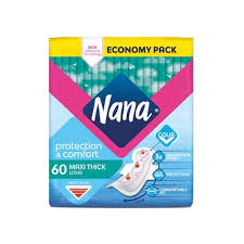 Nana Maxi Thick Sanitary Pads with Wings, 10 Pads
