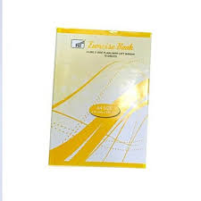 Psi Exercise Book 4 Line 1 Side Plain with Left Margin, 70 Sheets