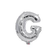 Silver Balloon Letter G No.3506