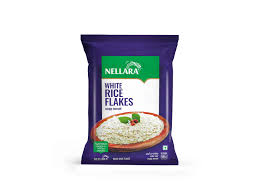 Nellara Rice Flakes (White Aval), 500g
